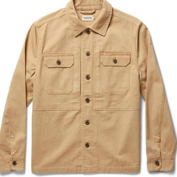 The Reserve Shirt in Khaki Herringbone - Picture 1 of 3